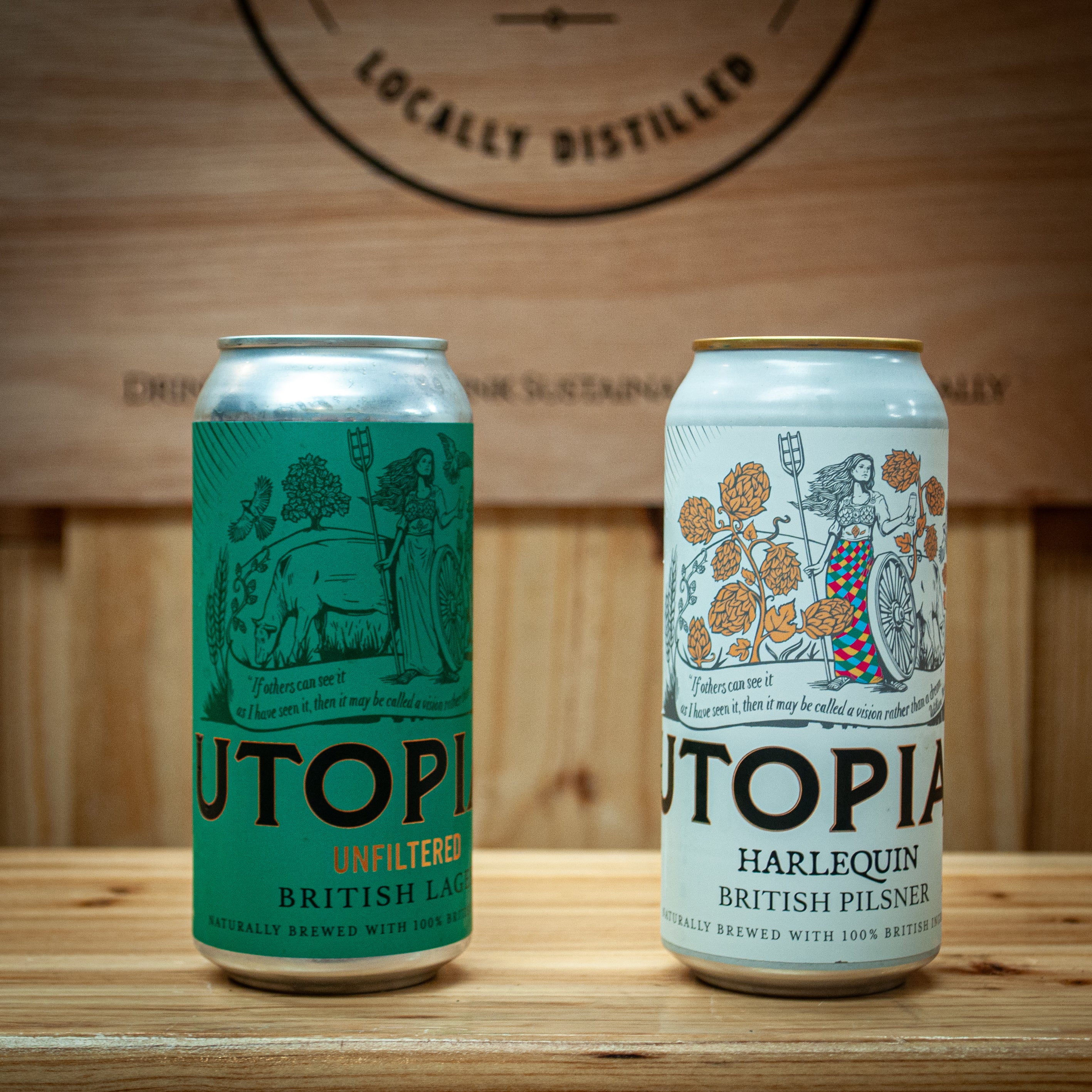 Unfiltered British Lager 4.7 Beer Bottle Shop Essex Spirits Co.