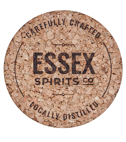 ESC re-usable Cork Coasters, sustainable accessories available at EssexSpirits Company distillery and bottle shop