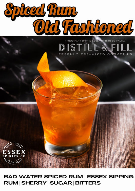 Spiced Rum Old Fashioned Cocktail