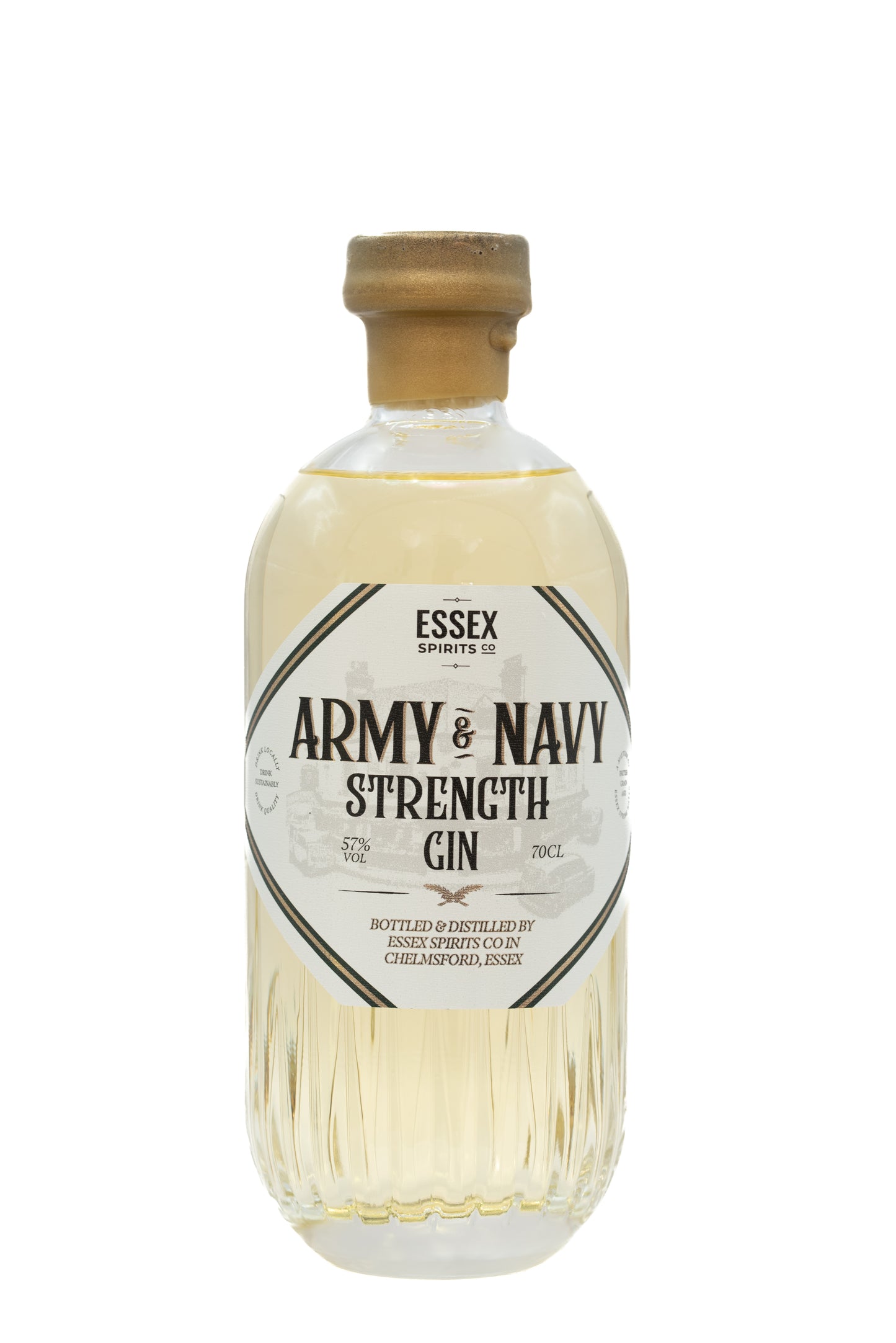 Army & Navy Strength Gin from Essex Spirits Company,  Chelmsford Distillery