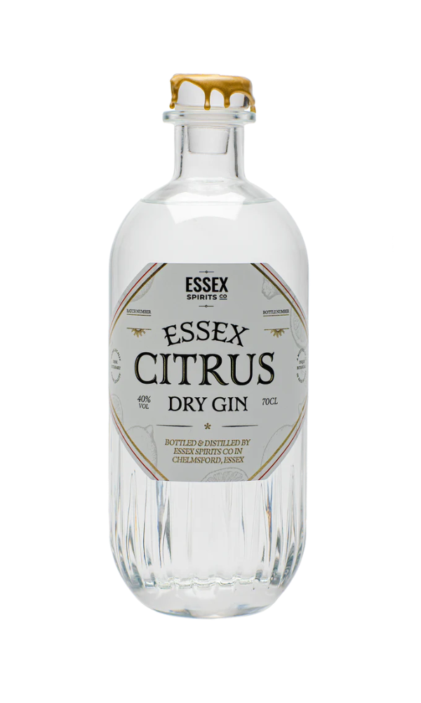 Essex Citrus Dry Gin bottle by Essex Spirits Company at The Essex Distillery, Chelmsford