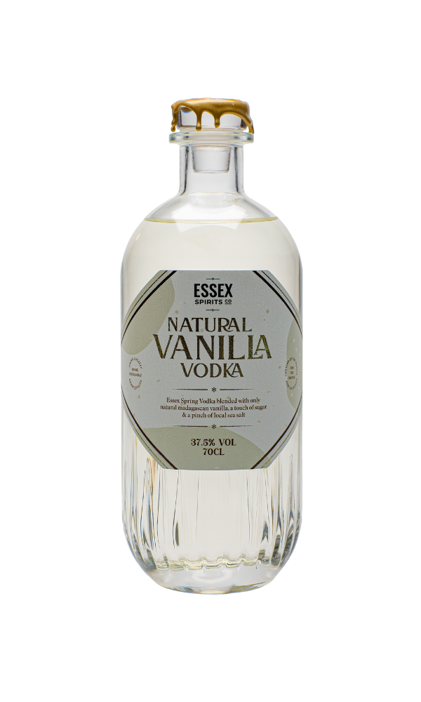 Natural Vanilla Vodka available at Essex Spirits Co. online shop and The Essex Distillery, Chelmsford