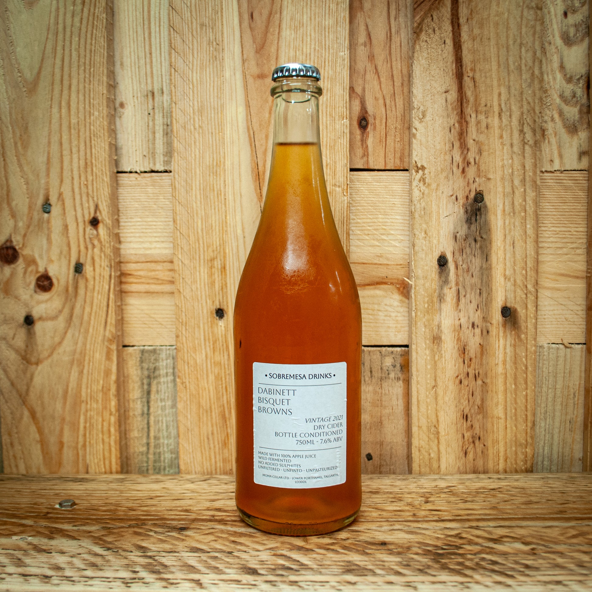 Vintage 2021 Brisquet - Browns - Dabinett Natural Cider available at Essex Spirits Co. online shop and The Essex Distillery, Chelmsford