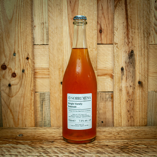Vintage 2022 Single Variety Dabinett Natural Cider available at Essex Spirits Co. online shop and The Essex Distillery, Chelmsford