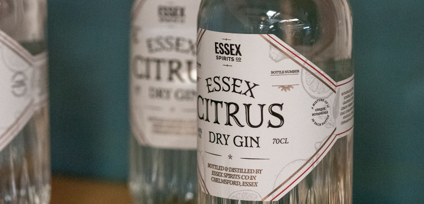 Essex Citrus Dry Gin by Essex Spirits Co. available at The Essex Distillery and online bottle shop