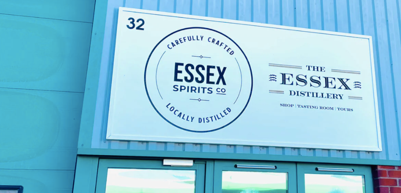 Front Entrance and signage to the Essex Distillery, Chelmsford. Home of Essex Spirits Company