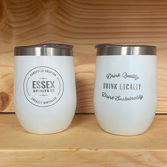 Essex Spirits Co. Branded MPV White, sustainable drinking available at Essex Distillery and Bottle Shop